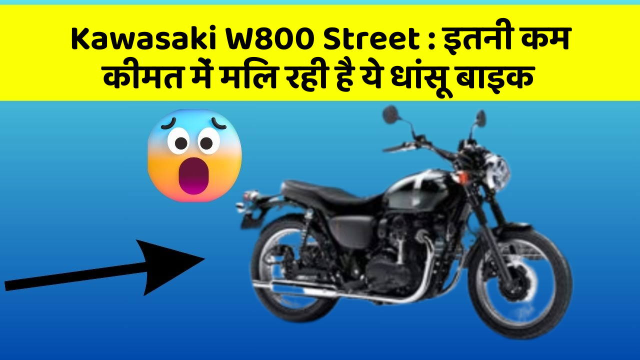 Kawasaki W800 Street: इतनी कम कीमत में मिल रही है ये धांसू बाइक