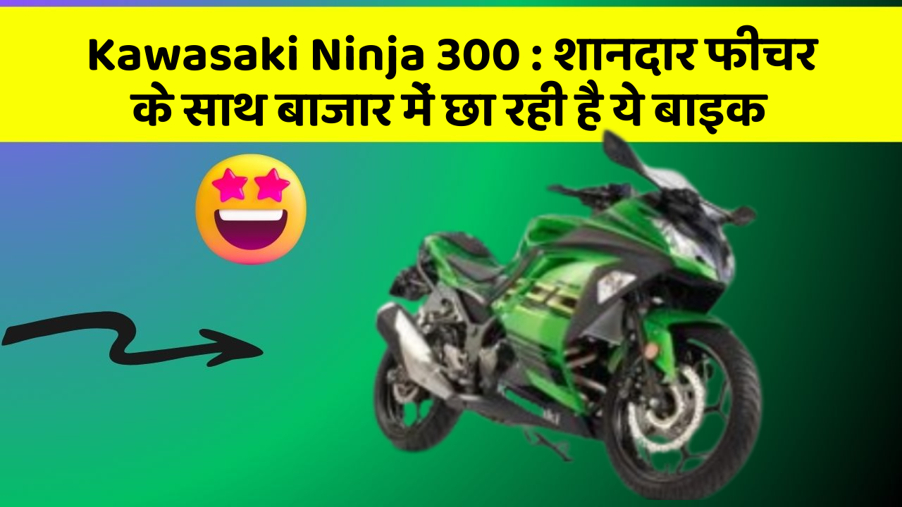 Kawasaki Ninja 300 : शानदार फीचर के साथ बाजार में छा रही है ये बाइक